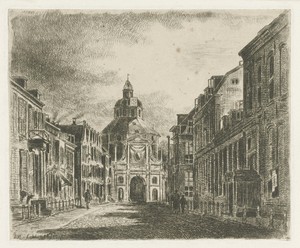 Gezicht op de Wittevrouwenpoort te Utrecht