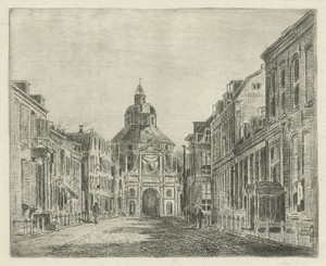 Gezicht op de Wittevrouwenpoort te Utrecht