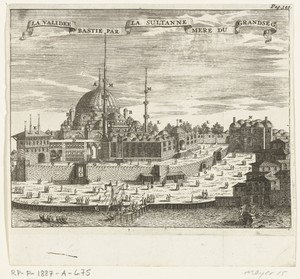 Gezicht op de Yeni Cami