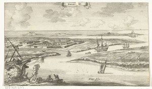 Gezicht op Delfzijl