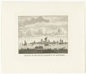 Gezicht op Draai en Kalkhaven te Dordrecht
