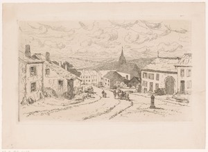 Gezicht op een bergdorp