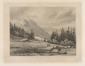 Gezicht op een besneeuwde bergtop in Chamonix