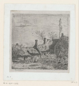 Gezicht op een boerderij