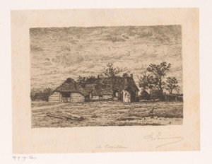 Gezicht op een boerderij bij Kapellen