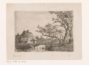 Gezicht op een dorp in Oost-Vlaanderen