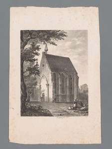 Gezicht op een kerk
