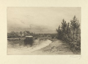 Gezicht op een rivier