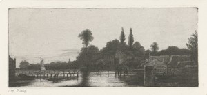Gezicht op een rivier