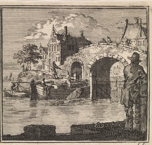 Gezicht op een sluis