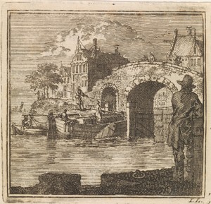 Gezicht op een sluis