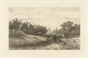 Gezicht op een sluis