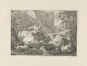 Gezicht op een waterval
