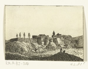Gezicht op Fort Ehrenbreitstein