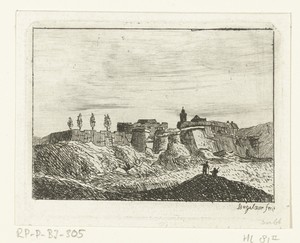 Gezicht op Fort Ehrenbreitstein