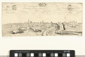 Gezicht op Franeker in 1601