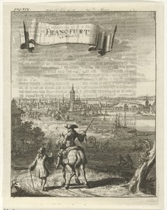 Gezicht op Frankfurt am Main