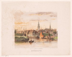 Gezicht op Groningen vanuit de Noorderhaven
