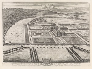 Gezicht op Hampton Court