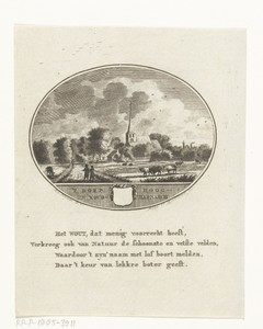 Gezicht op het ambacht Hoog- en Woudharnas