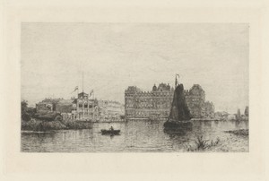 Gezicht op het Amstel Hotel