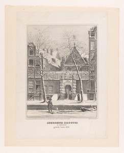 Gezicht op het Athenaeum Illustre te Amsterdam