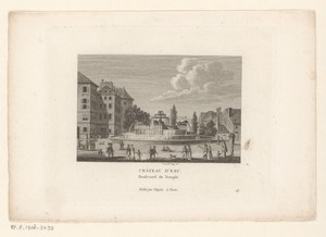 Gezicht op het Château d'Eau te Parijs