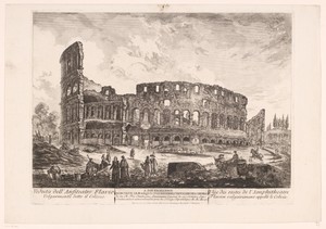 Gezicht op het Colosseum in Rome