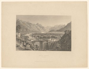 Gezicht op het dal Val d'Ossola in Noord-Italië