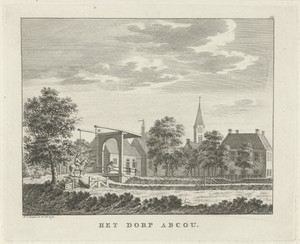 Gezicht op het dorp Abcoude