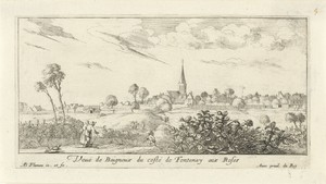 Gezicht op het dorp Bagneux