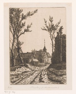 Gezicht op het dorp Hockai in de Ardennen