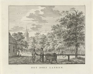 Gezicht op het dorp Laren