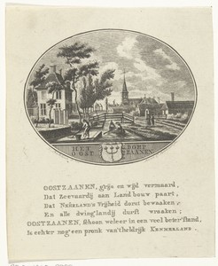 Gezicht op het dorp Oostzaan