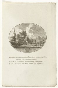 Gezicht op het dorp Rijsoord