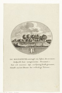 Gezicht op het dorp Rozenburg
