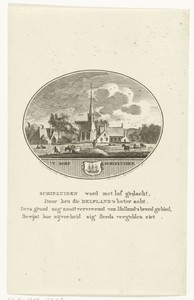 Gezicht op het dorp Schipluiden