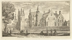 Gezicht op het dorp Schoten