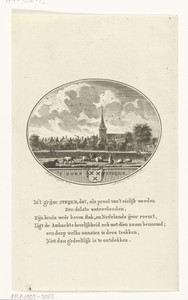 Gezicht op het dorp Strijen