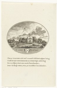 Gezicht op het dorp Wilsveen