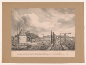 Gezicht op het eerste gesticht in de kolonie Veenhuizen