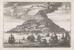 Gezicht op het eiland Ternate