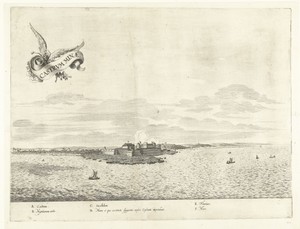 Gezicht op het Fort Elmina, ca. 1636-1644