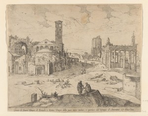Gezicht op het Forum Romanum