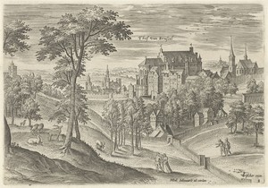 Gezicht op het Hof van Brussel