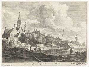 Gezicht op het huis van de heer Huydecoper