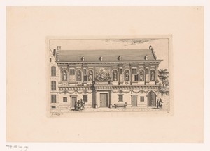 Gezicht op het huis van Frans Floris