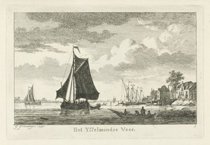 Gezicht op het IJsselmondse Veer