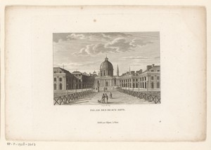 Gezicht op het Institut de France te Parijs