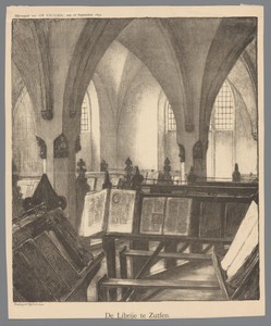 Gezicht op het interieur van de Librije te Zutphen